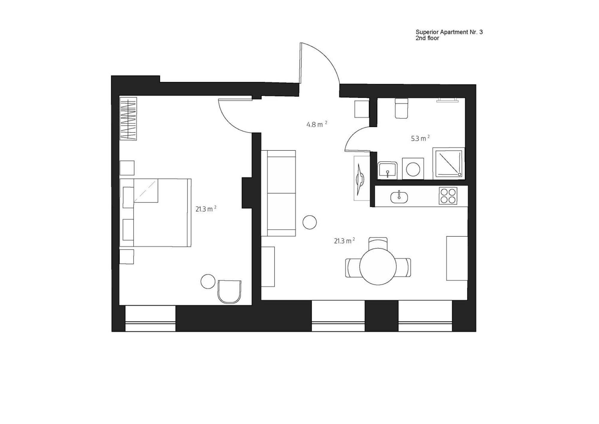 Centra Nams - Center Apartments Cēsis Rom bilde