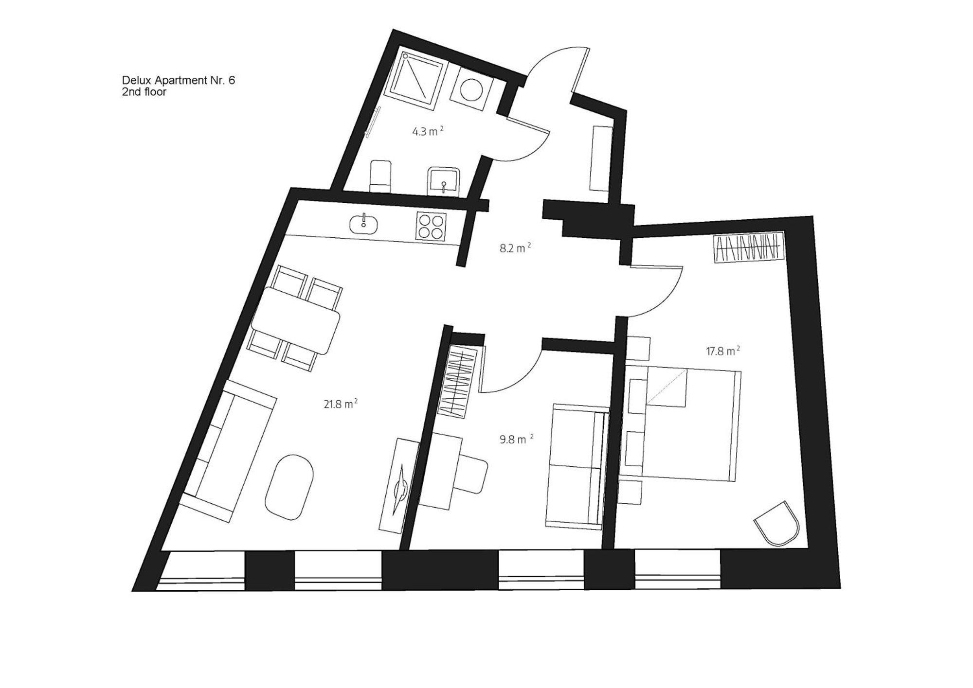 Centra Nams - Center Apartments Cēsis Rom bilde